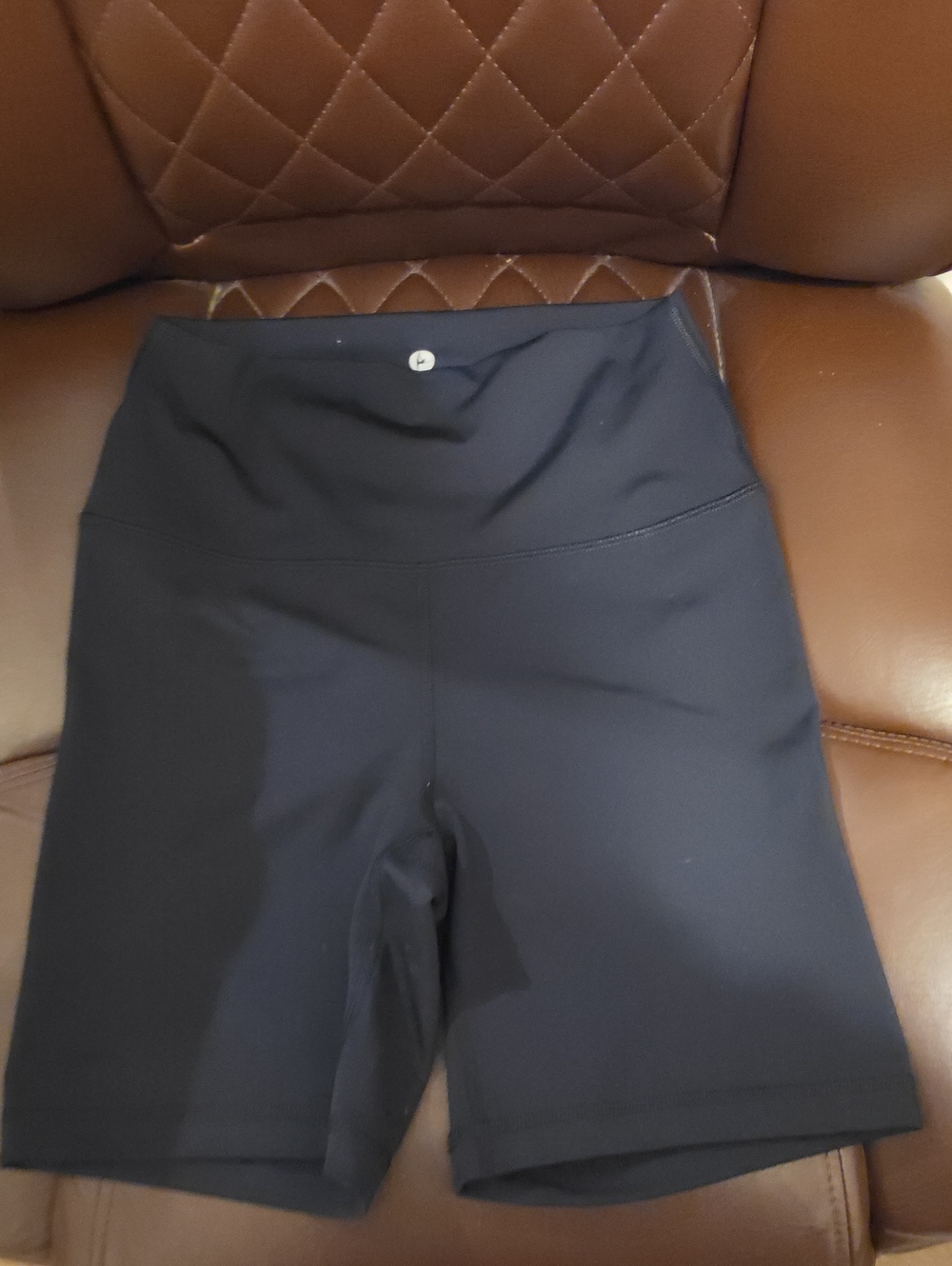 90 Degree By Reflex Black High-Waist Bike Shorts 7" NWOT